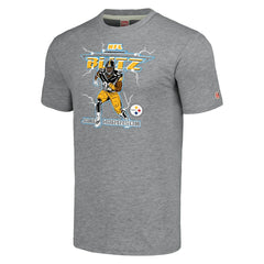 Pittsburgh Steelers James Harrison  Homage Unisex NFL Blitz Retired Player Tri-Blend T-Shirt | NFL On sale