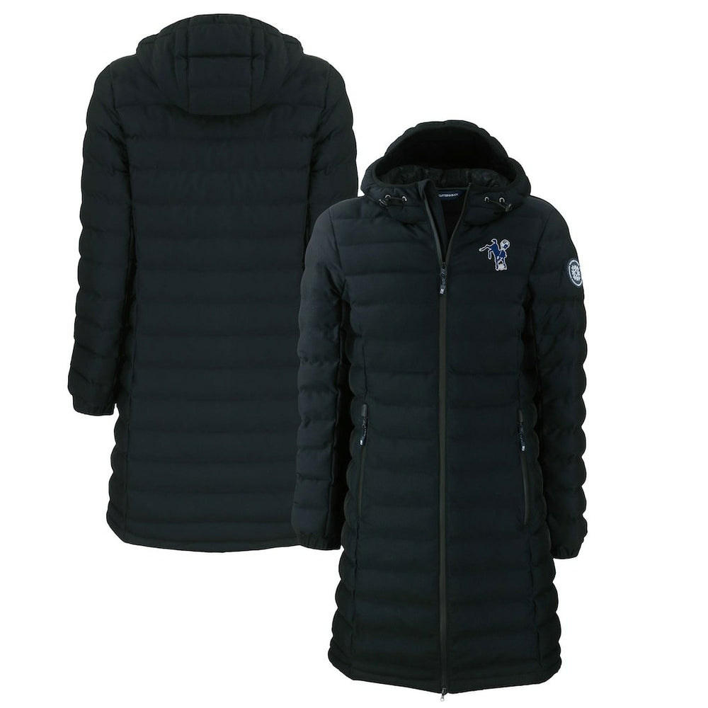Indianapolis Colts Cutter & Buck Women's Throwback Logo Mission Ridge Repreve Eco Insulated Full-Zip Puffer Jacket | NFL Discount