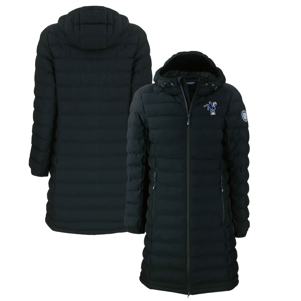 Indianapolis Colts Cutter & Buck Women's Throwback Logo Mission Ridge Repreve Eco Insulated Full-Zip Puffer Jacket | NFL Discount