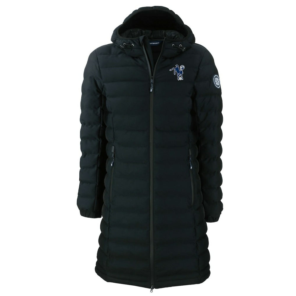 Indianapolis Colts Cutter & Buck Women's Throwback Logo Mission Ridge Repreve Eco Insulated Full-Zip Puffer Jacket | NFL Discount
