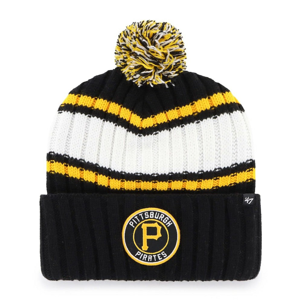 Pittsburgh Pirates '47 Plateau Cuffed Knit Hat with Pom - MLB Hats