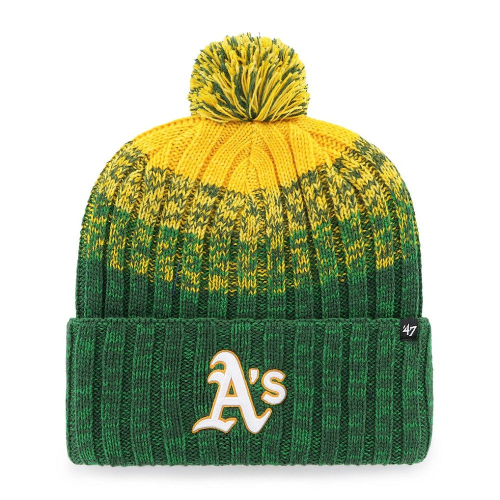 Oakland Athletics '47 Cascade Cuffed Knit Hat with Pom - MLB Hats