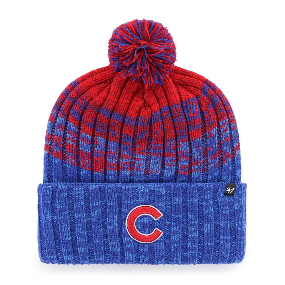 Chicago Cubs '47 Cascade Cuffed Knit Hat with Pom - MLB Hats
