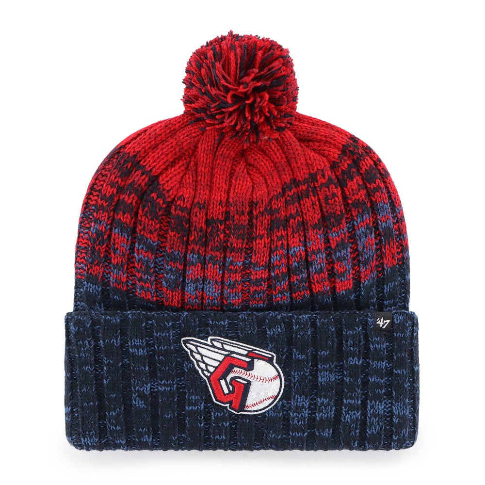 Cleveland Guardians '47 Cascade Cuffed Knit Hat with Pom - MLB Hats
