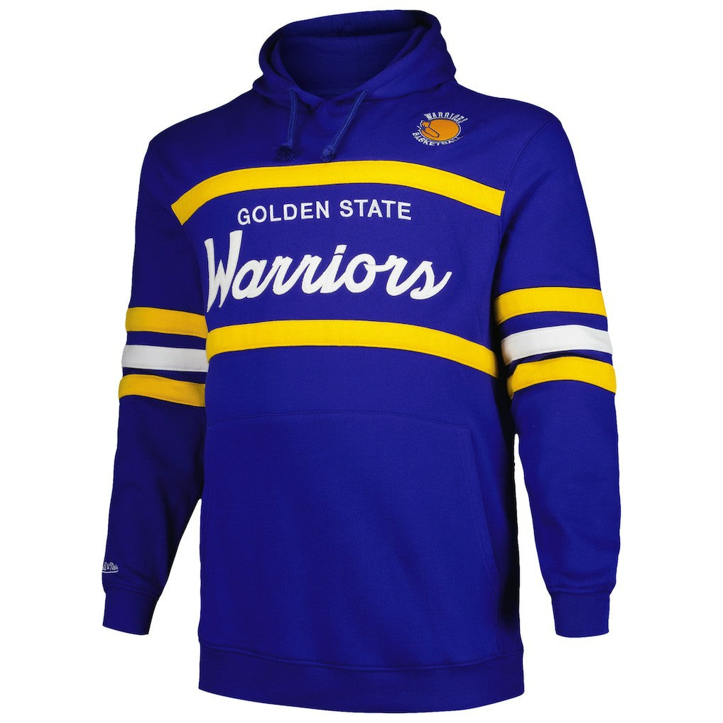 Royal Golden State Warriors Big & Tall Hardwood Classics Head Coach Pullover Hoodie sale | NBA
