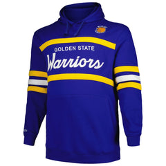 Royal Golden State Warriors Big & Tall Hardwood Classics Head Coach Pullover Hoodie sale | NBA