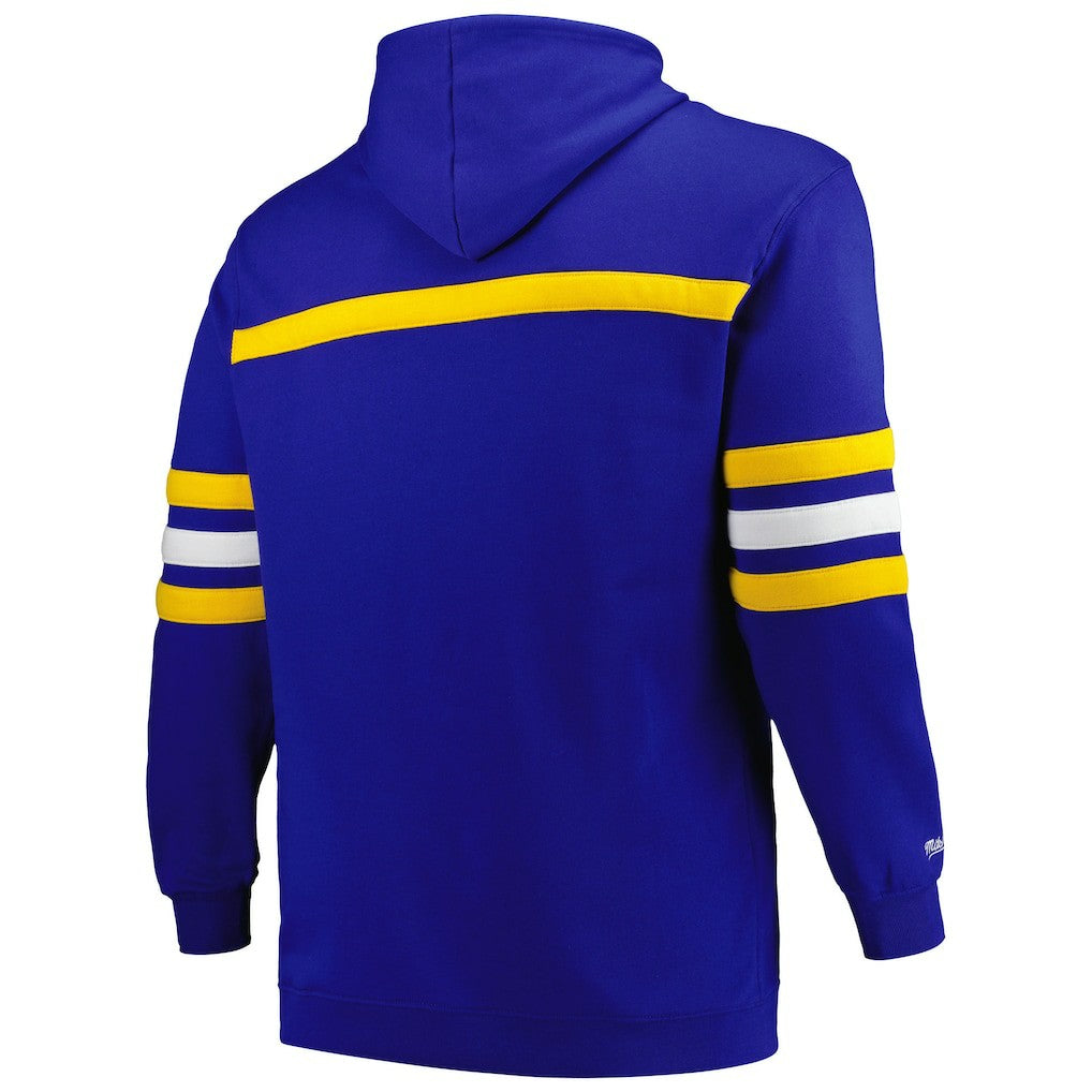 Royal Golden State Warriors Big & Tall Hardwood Classics Head Coach Pullover Hoodie sale | NBA
