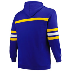 Royal Golden State Warriors Big & Tall Hardwood Classics Head Coach Pullover Hoodie sale | NBA