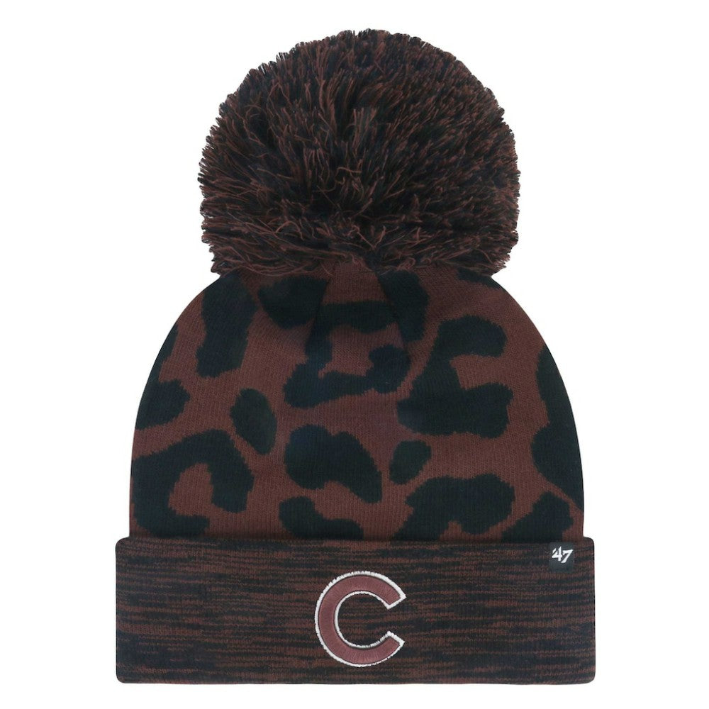 Chicago Cubs '47 Women's Rosette Cuffed Knit Hat with Pom - MLB Hats