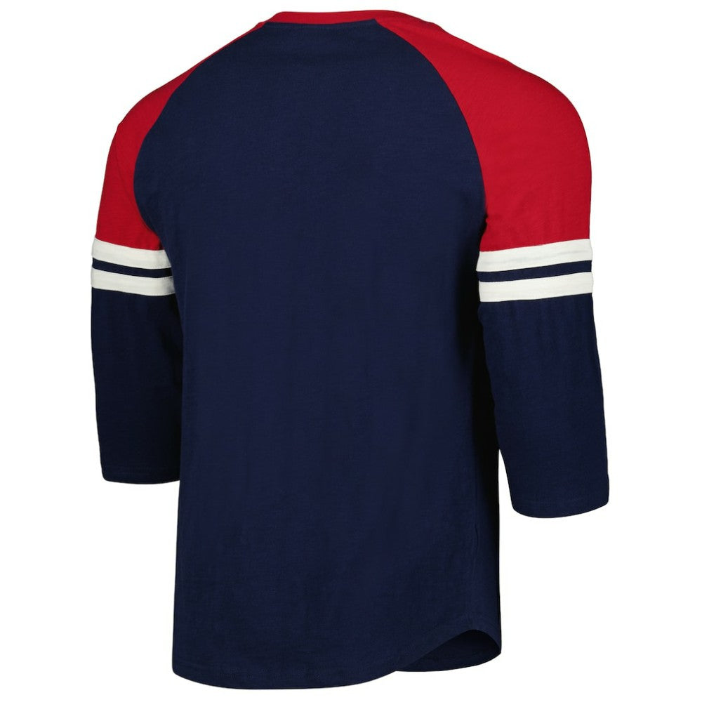 St. Louis Cardinals Mitchell & Ness Cooperstown Collection Legendary Raglan Slub Henley Three-Quarter Sleeve T-Shirt - MLB T-shirts