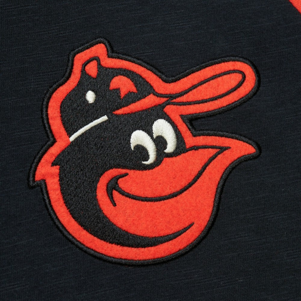 Baltimore Orioles Mitchell & Ness Cooperstown Collection Legendary Raglan Slub Henley 3/4-Sleeve T-Shirt - MLB T-shirts