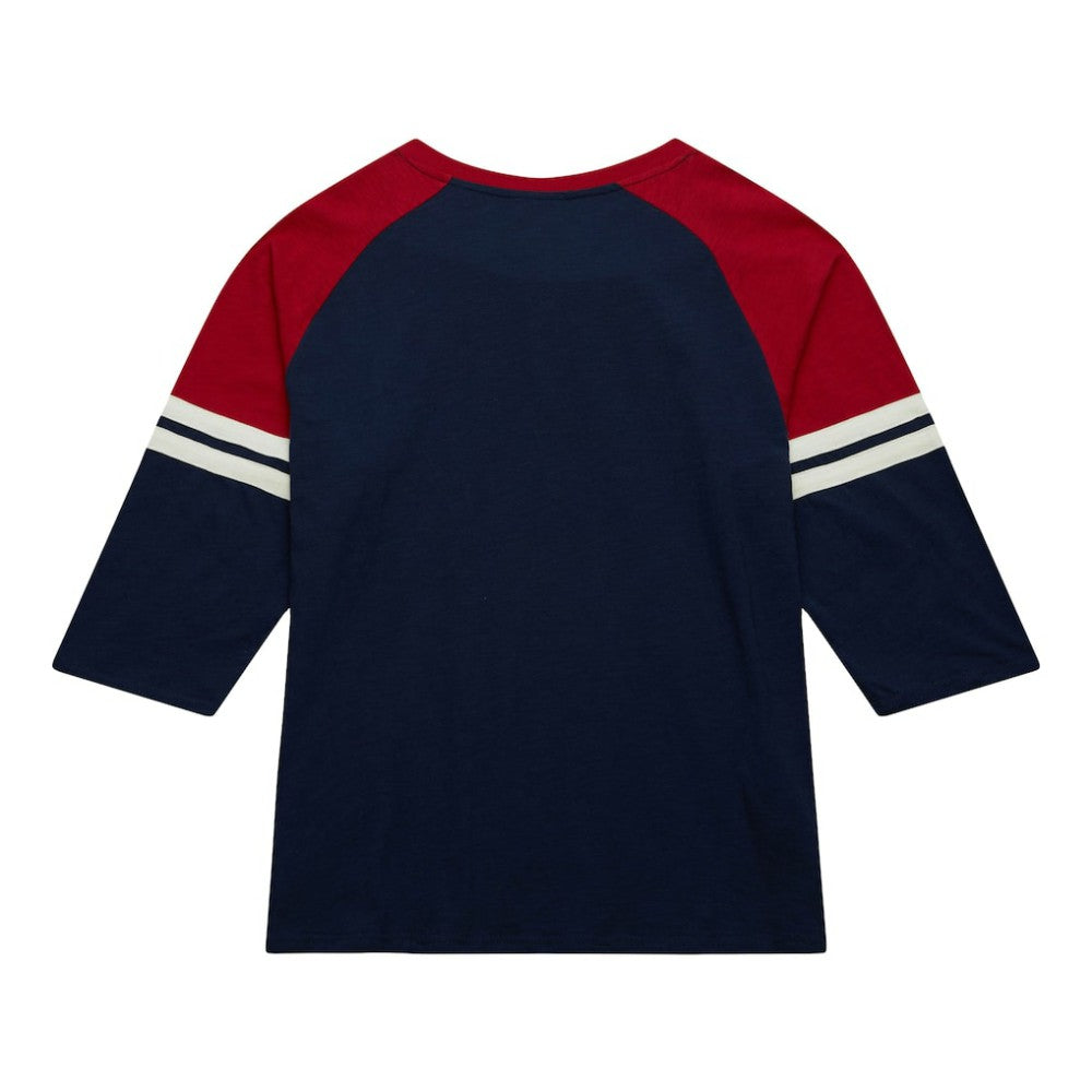 Boston Red Sox Mitchell & Ness Cooperstown Collection Legendary Raglan Slub Henley 3/4-Sleeve T-Shirt - MLB T-shirts
