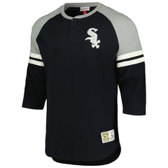 Chicago White Sox Mitchell & Ness Cooperstown Collection Legendary Raglan Slub Henley 3/4-Sleeve T-Shirt - MLB T-shirts