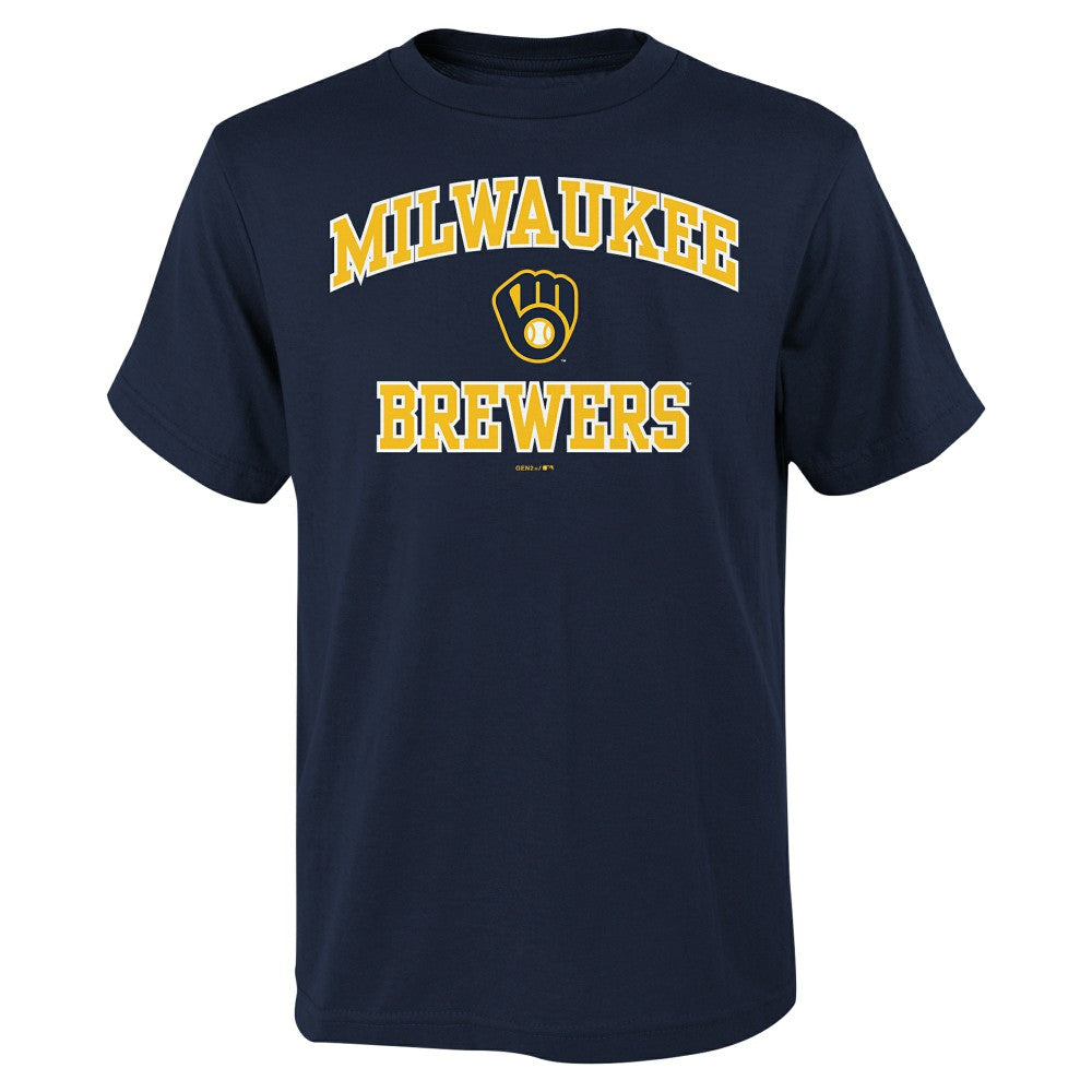 Milwaukee Brewers Youth Heart & Soul T-Shirt - MLB T-shirts