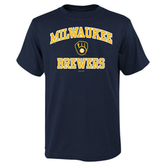 Milwaukee Brewers Youth Heart & Soul T-Shirt - MLB T-shirts
