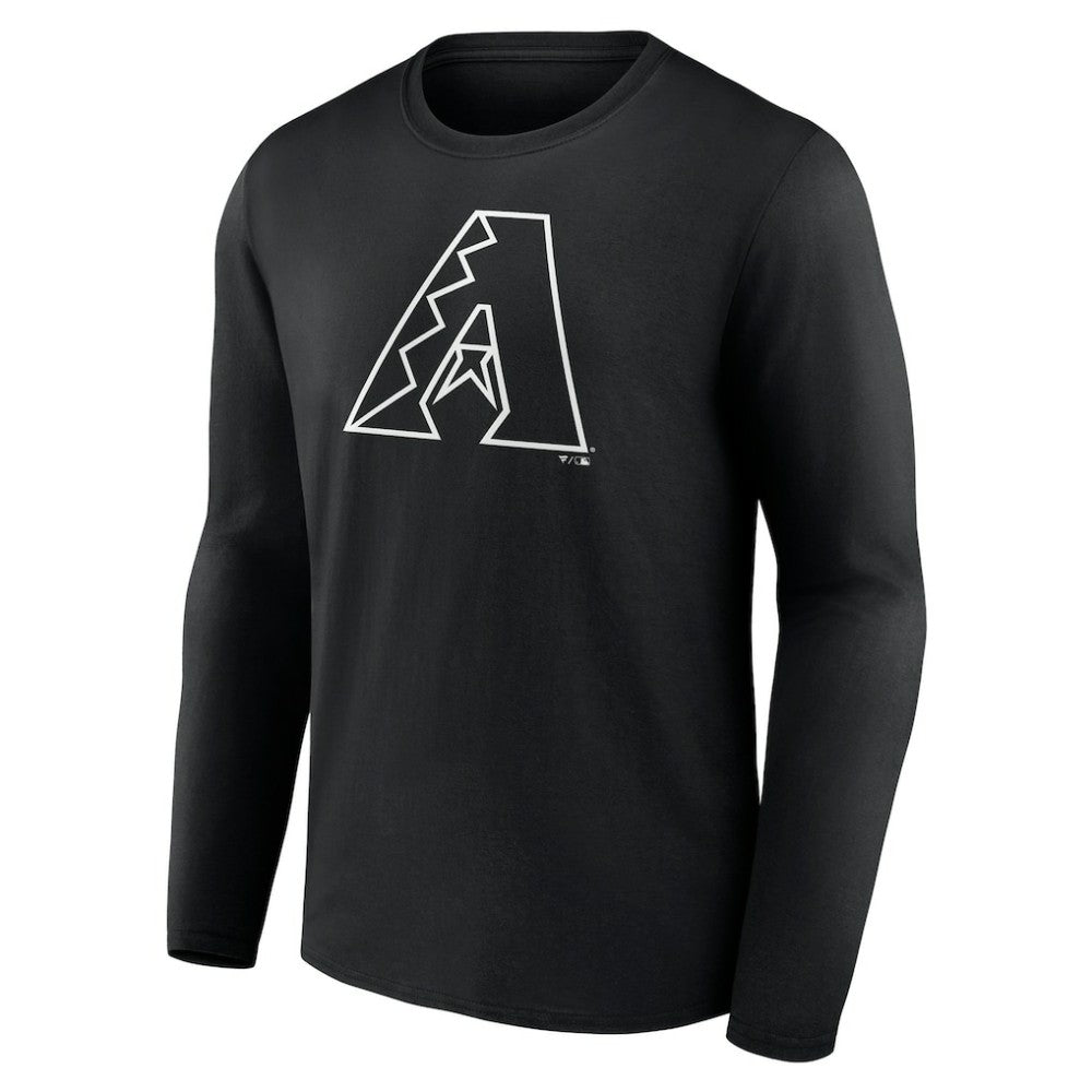 Arizona Diamondbacks Monochrome Personalized Name & Number Long Sleeve T-Shirt - MLB T-shirts