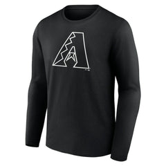 Arizona Diamondbacks Monochrome Personalized Name & Number Long Sleeve T-Shirt - MLB T-shirts