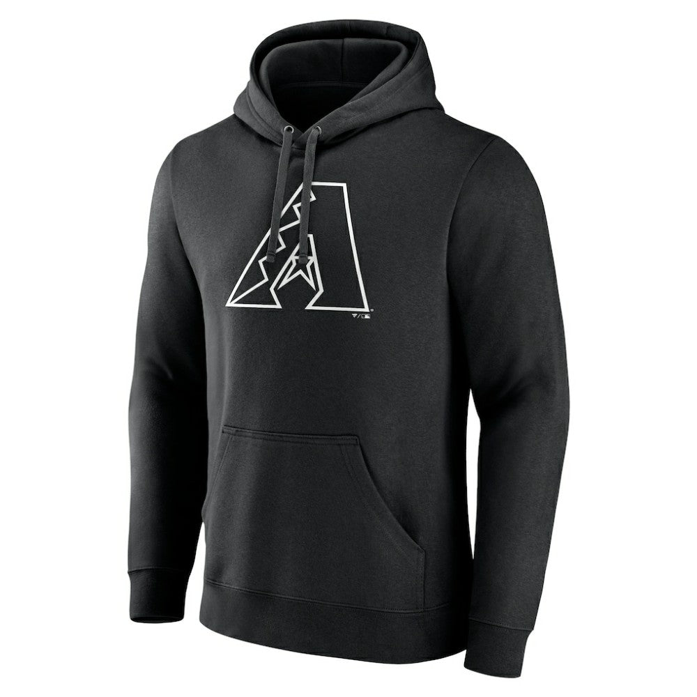 Arizona Diamondbacks Monochrome Personalized Name & Number Pullover Hoodie - MLB Hoodies