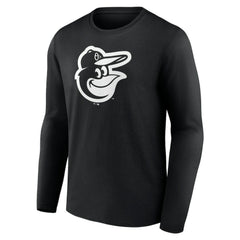 Baltimore Orioles Monochrome Personalized Name & Number Long Sleeve T-Shirt - MLB T-shirts