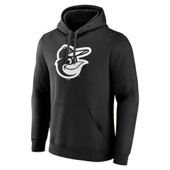 Baltimore Orioles Monochrome Personalized Name & Number Pullover Hoodie - MLB Hoodies
