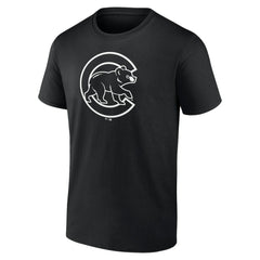 Chicago Cubs Monochrome Personalized Name & Number T-Shirt - MLB T-shirts