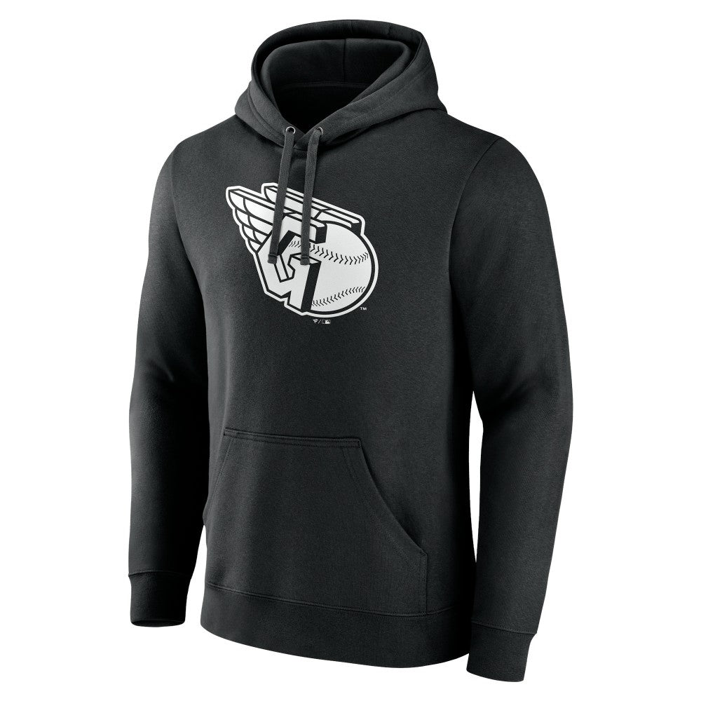 Cleveland Guardians Monochrome Personalized Name & Number Pullover Hoodie - MLB Hoodies