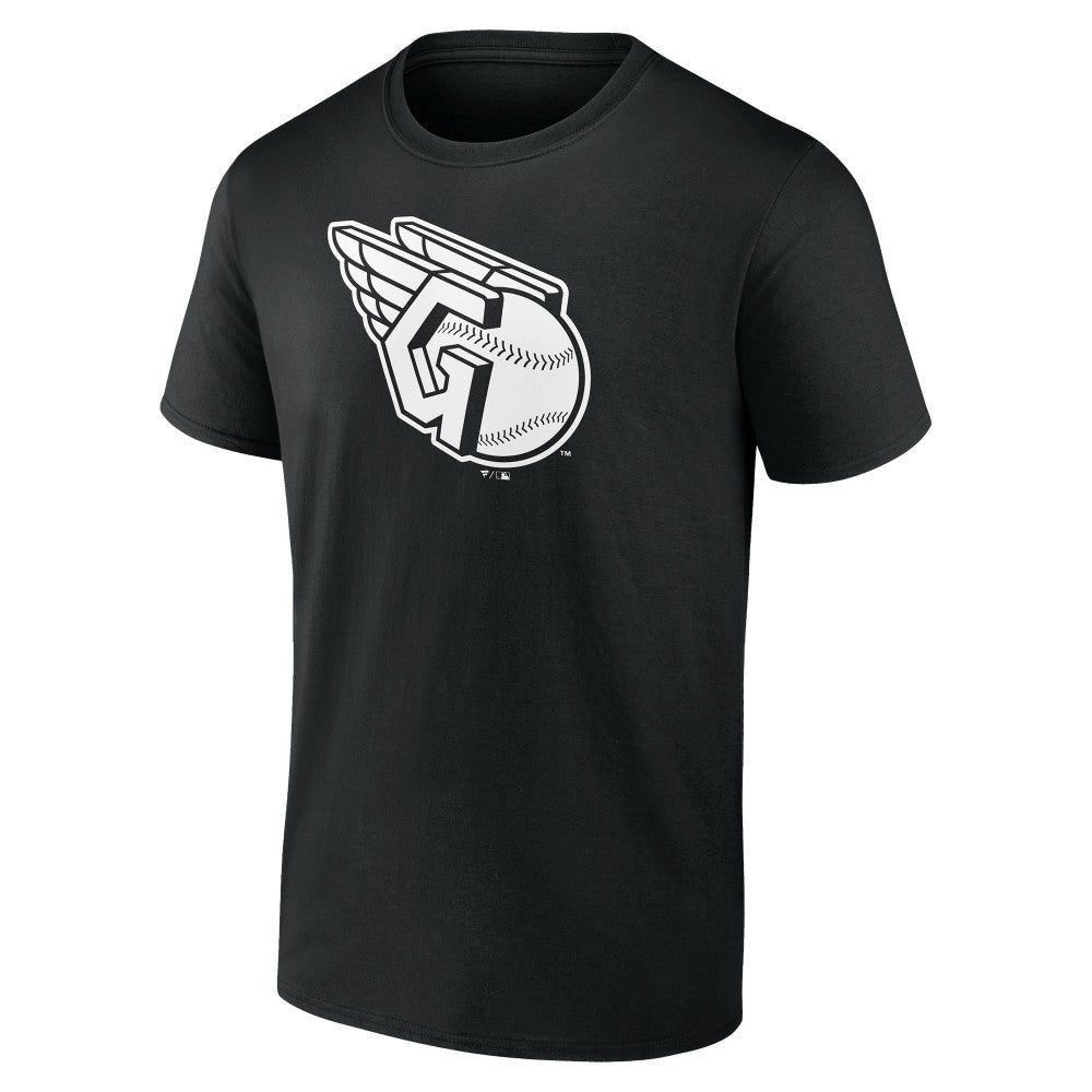Cleveland Guardians Monochrome Personalized Name & Number T-Shirt - MLB T-shirts