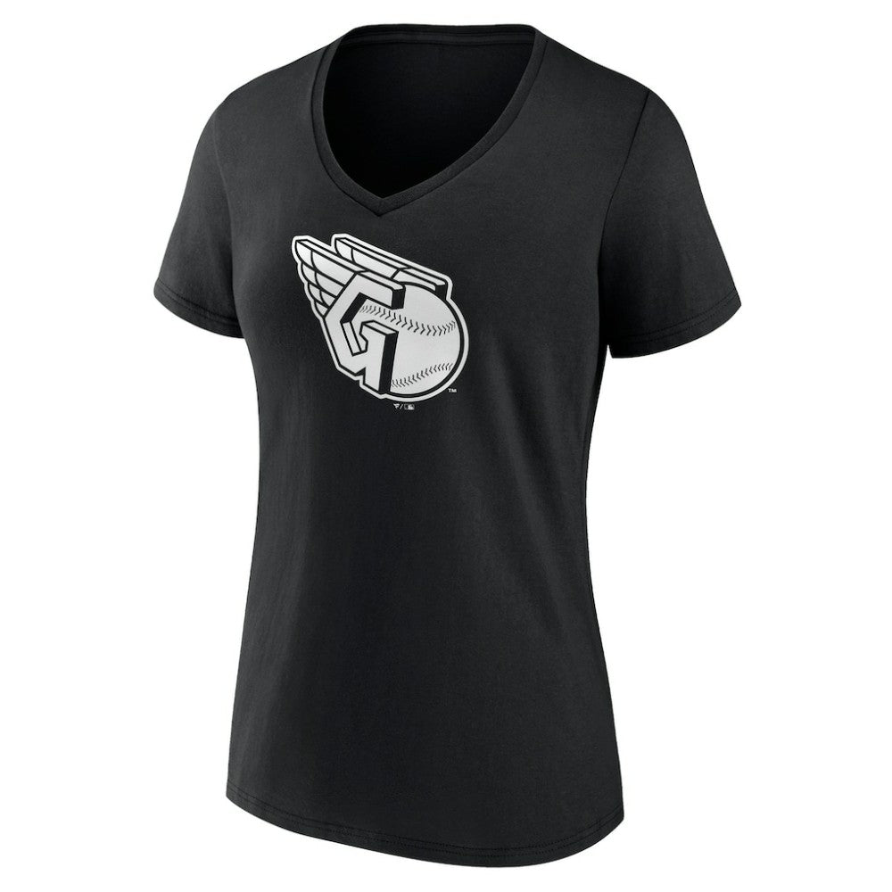 Cleveland Guardians Women's Monochrome Personalized Name & Number V-Neck T-Shirt - MLB T-shirts