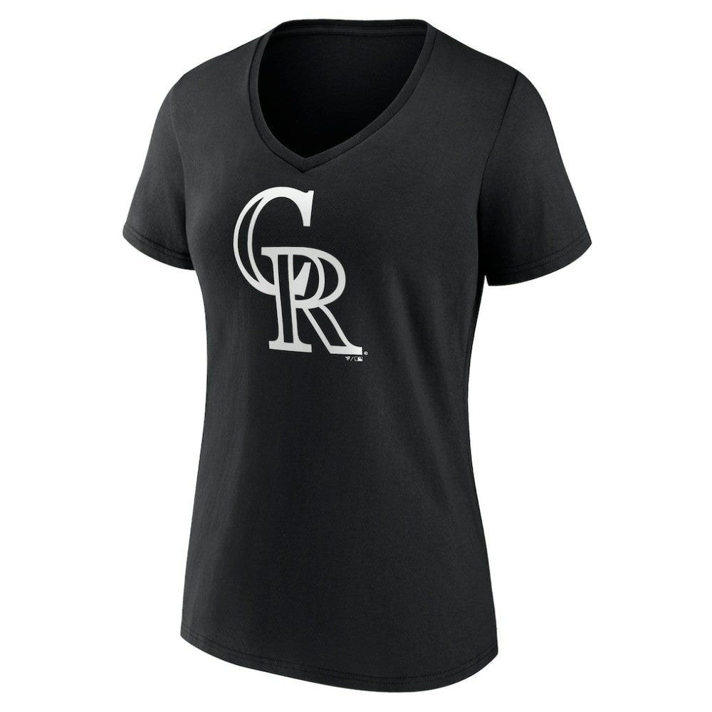 Colorado Rockies Women's Monochrome Personalized Name & Number V-Neck T-Shirt - MLB T-shirts