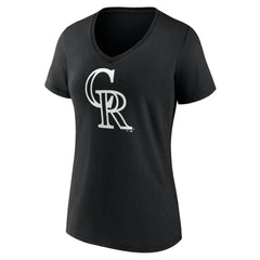 Colorado Rockies Women's Monochrome Personalized Name & Number V-Neck T-Shirt - MLB T-shirts