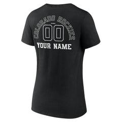 Colorado Rockies Women's Monochrome Personalized Name & Number V-Neck T-Shirt - MLB T-shirts
