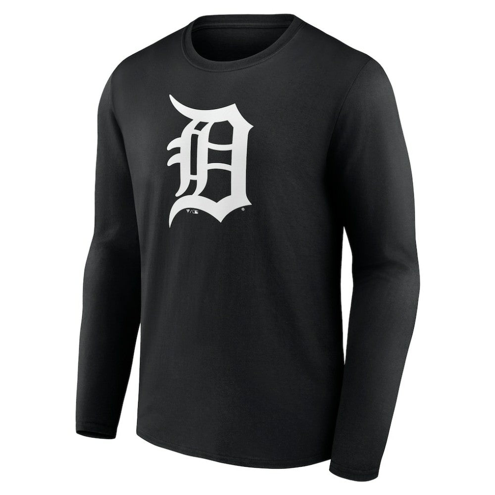 Detroit Tigers Monochrome Personalized Name & Number Long Sleeve T-Shirt - MLB T-shirts