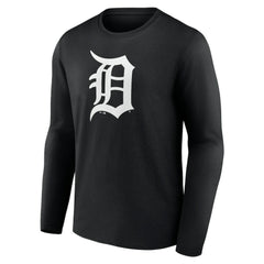 Detroit Tigers Monochrome Personalized Name & Number Long Sleeve T-Shirt - MLB T-shirts