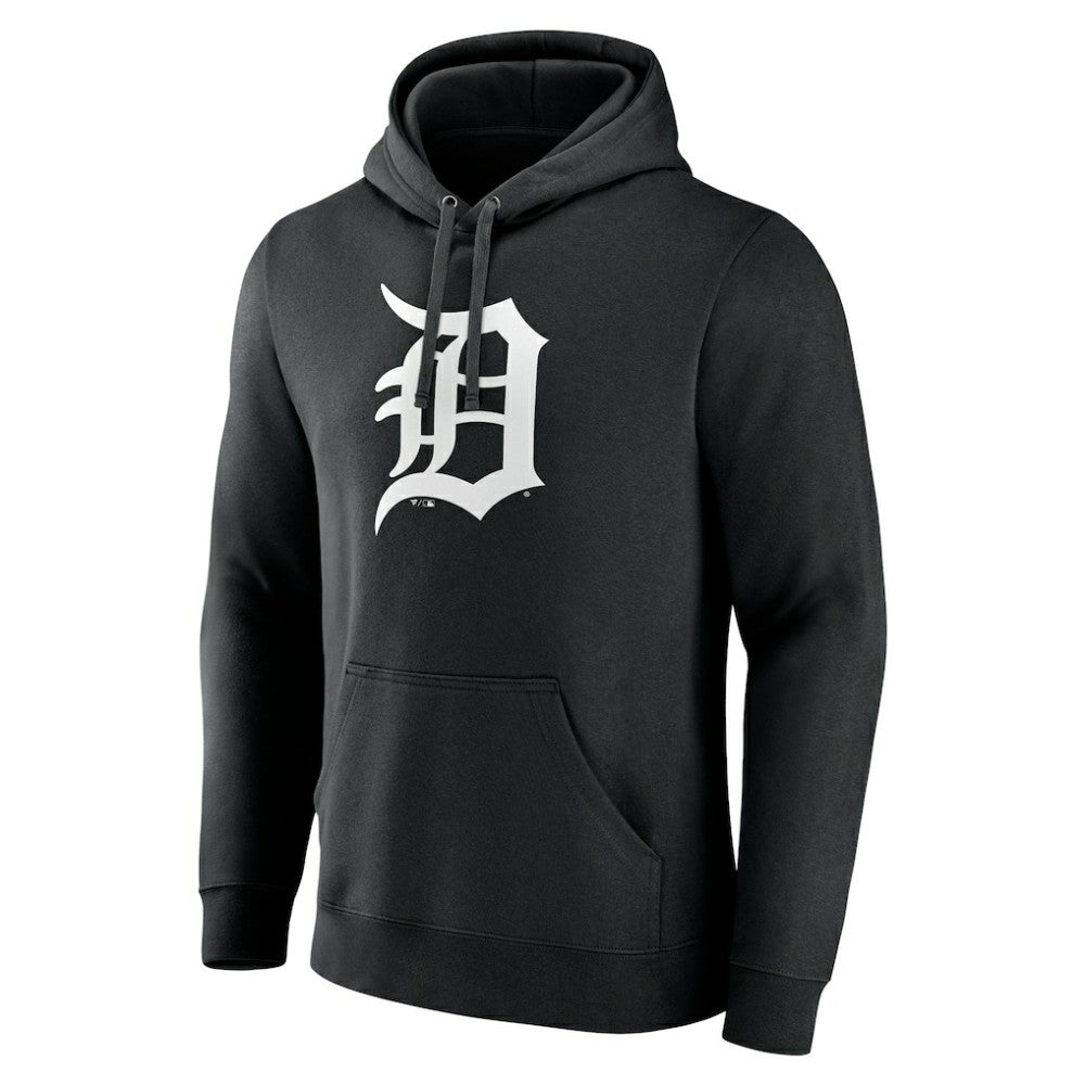 Detroit Tigers Monochrome Personalized Name & Number Pullover Hoodie - MLB Hoodies
