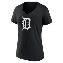 Detroit Tigers Women's Monochrome Personalized Name & Number V-Neck T-Shirt - MLB T-shirts