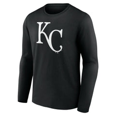 Kansas City Royals Monochrome Personalized Name & Number Long Sleeve T-Shirt - MLB T-shirts
