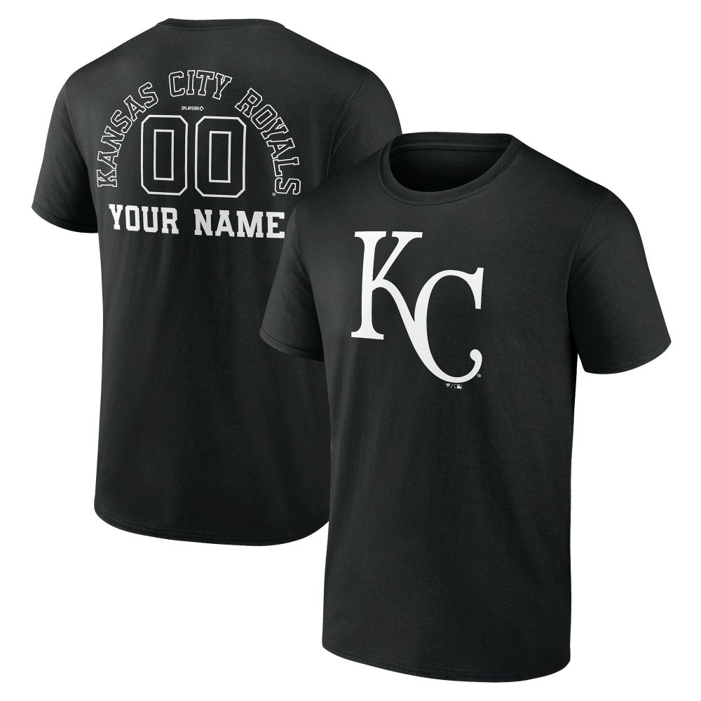 Kansas City Royals Monochrome Personalized Name & Number T-Shirt - MLB T-shirts