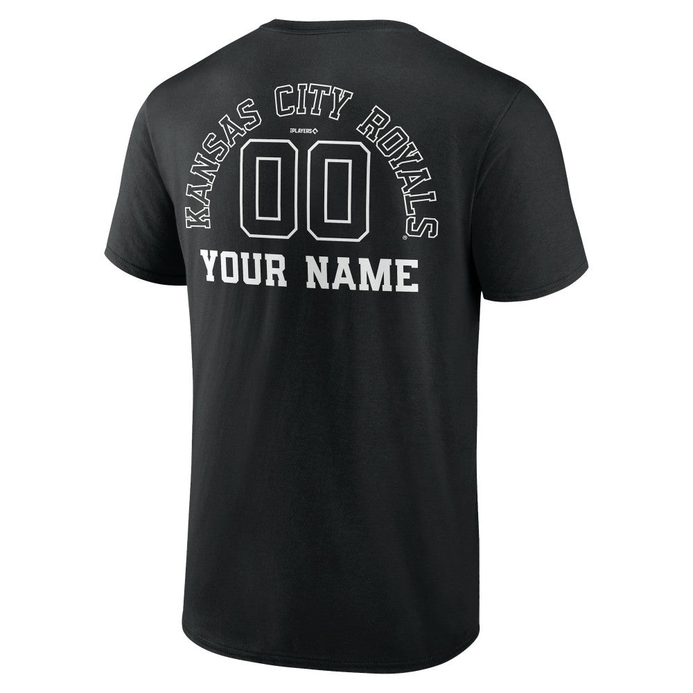 Kansas City Royals Monochrome Personalized Name & Number T-Shirt - MLB T-shirts