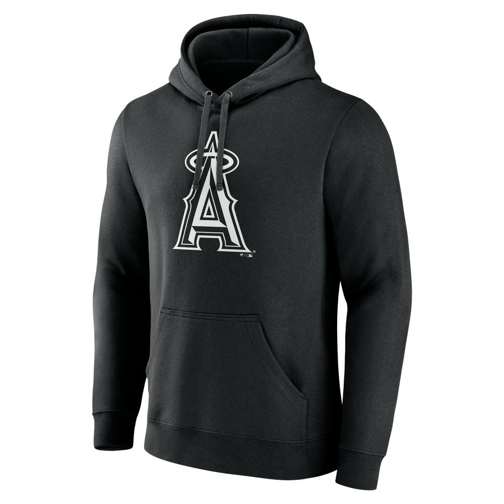 Los Angeles Angels Monochrome Personalized Name & Number Pullover Hoodie - MLB Hoodies