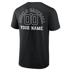 Los Angeles Angels Monochrome Personalized Name & Number T-Shirt - MLB T-shirts