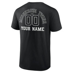 Minnesota Twins Monochrome Personalized Name & Number T-Shirt - MLB T-shirts