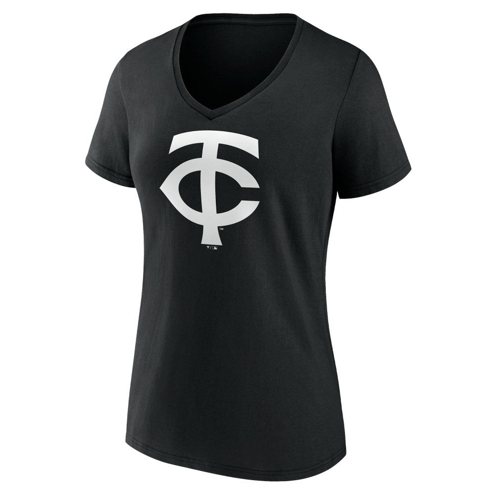 Minnesota Twins Women's Monochrome Personalized Name & Number V-Neck T-Shirt - MLB T-shirts