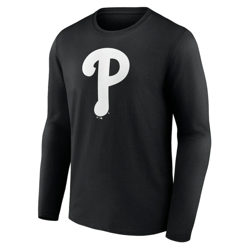 Philadelphia Phillies Monochrome Personalized Name & Number Long Sleeve T-Shirt - MLB T-shirts