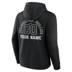 Philadelphia Phillies Monochrome Personalized Name & Number Pullover Hoodie - MLB Hoodies