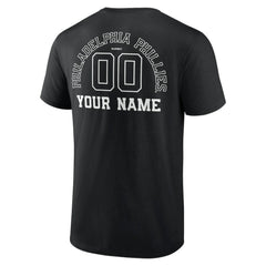 Philadelphia Phillies Monochrome Personalized Name & Number T-Shirt - MLB T-shirts
