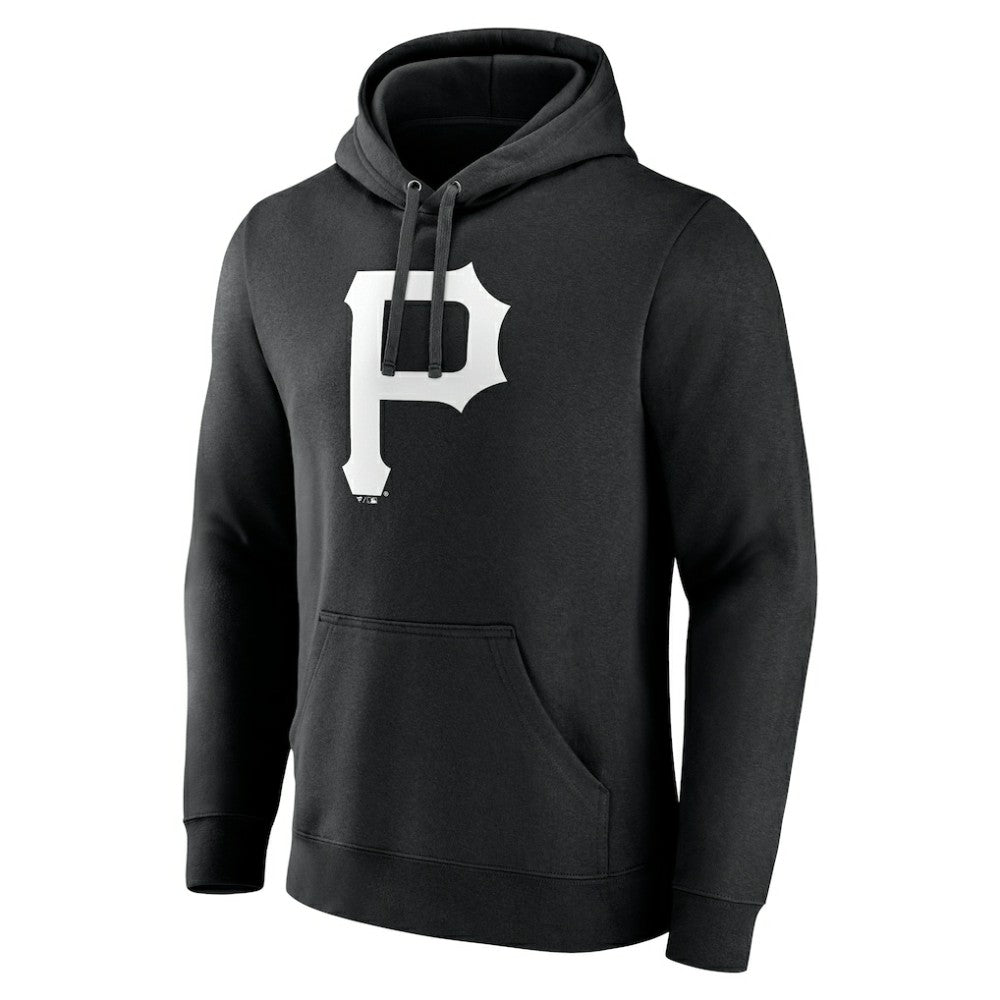 Pittsburgh Pirates Monochrome Personalized Name & Number Pullover Hoodie - MLB Hoodies