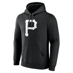 Pittsburgh Pirates Monochrome Personalized Name & Number Pullover Hoodie - MLB Hoodies