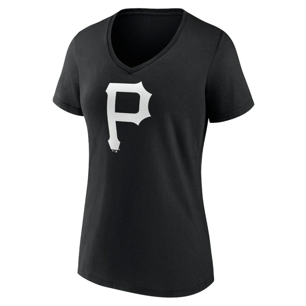 Pittsburgh Pirates Women's Monochrome Personalized Name & Number V-Neck T-Shirt - MLB T-shirts