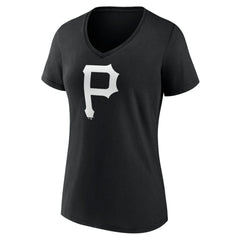 Pittsburgh Pirates Women's Monochrome Personalized Name & Number V-Neck T-Shirt - MLB T-shirts
