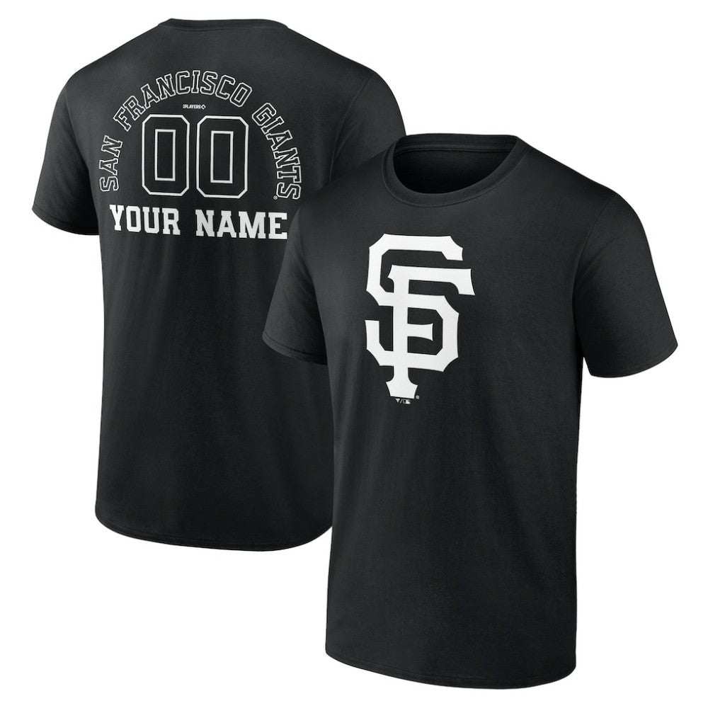 San Francisco Giants Monochrome Personalized Name & Number T-Shirt - MLB T-shirts